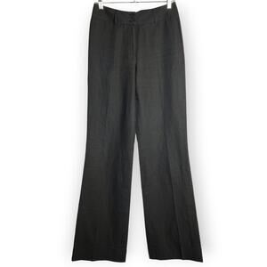 Gerard Darel Linen Blend High Rise Wide Leg Pants SIZE IT 36 S Trouser ITALY